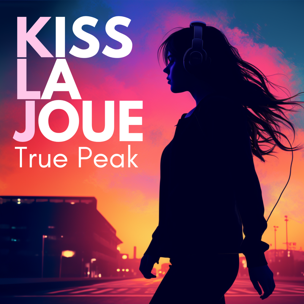 Pochette du single True Peak par Kiss La Joue – artwork électro chill-house 2023